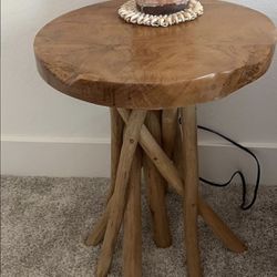 Wooden Stool (End Table Or Planter )