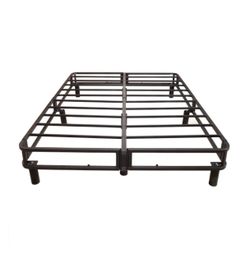 Metal Foundation with Headboard Bracket and Legs, Box Spring