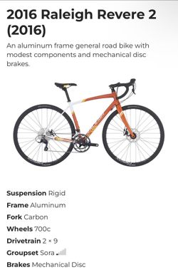Raleigh revere 2 hotsell