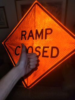 Ramp Closed Sign