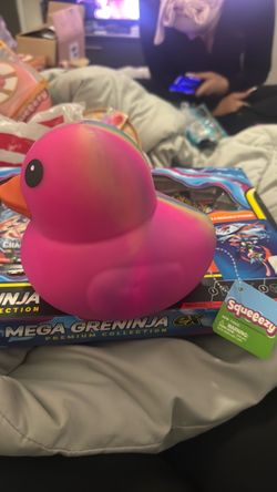 Squeeezy Pink Rubber Duck Toy