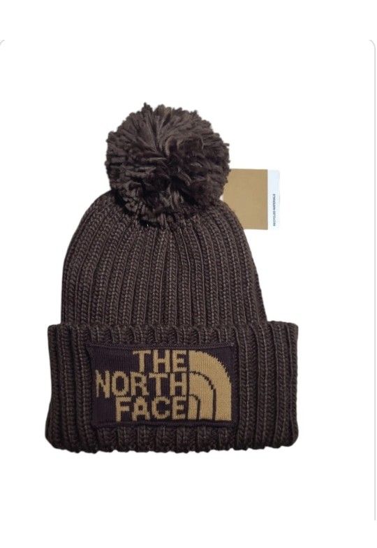 The North Face Heritage Ski Tuke Hat Coal Brown Brand New With Tags