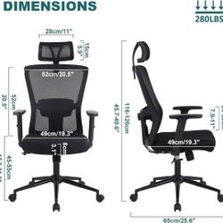 Union & Scale™ FlexFit™ Hyken Ergonomic Mesh Swivel Task Chair