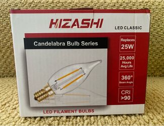 Hizashi LED Candelabra Filament Bulbs