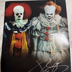 Bill Skarsgard Signed It 11x17 Movie Poster Photo Celebrity Authentic
