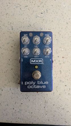 MXR Poly Blue Octave fuzz guitar pedal