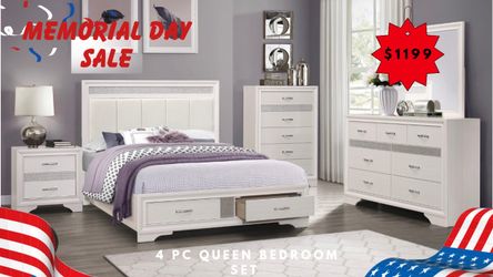 4 PC QUEEN BEDROOM SET
