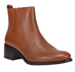 Cole Haan Brown Leather Ankle Boots Size 7 - Excellent Preloved Condition
