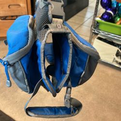 REI Co-oP Brand Dog Backpack Saddlebags Hiking Camping Pack Size Med Blue Grey