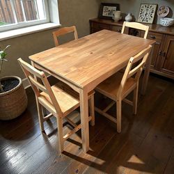 Wood Kitchen Table Set 