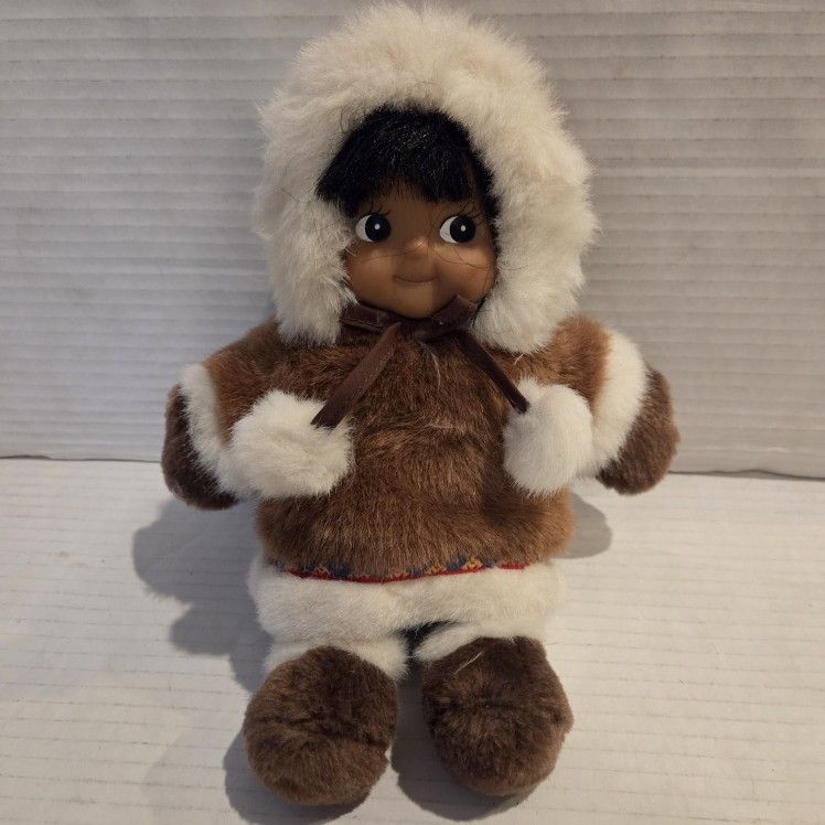 Kipmik Eskimo Girl Stuffed Animal Plush Toy Collectible