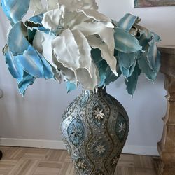 Moroccan Style Mosaic Floor Vase