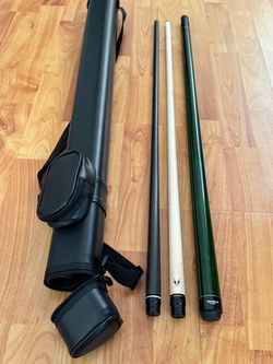 Viking Valhalla Pool Cues with Hard Tube Case
