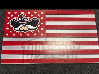 UNLV Rebels USA Flag sign Art
