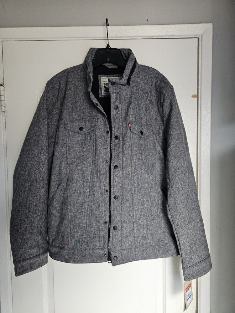 Men's Jackets Levi's Gray Waterproof XL Chamarra