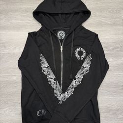 Chrome Hearts Horseshoe Zip-Up Hoodie