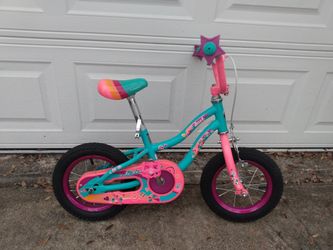 Schwinn Duet 12" Kids' Bike Girls Pink Teal