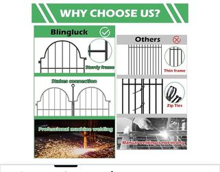 Blingluck Decorative Garden Fence Panels