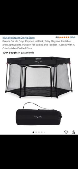 Dream On Me Onyx Portable Baby Playpen