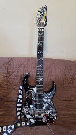 IBANEZ JEM77 STEVE VAI SIGNATURE FLORAL PATTERN 2 ELECTRIC GUITAR MADE IN JAPAN IN 2008 COPYCAT