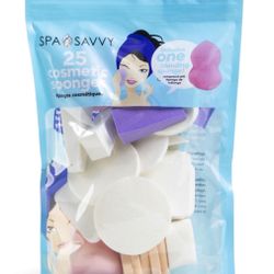Two pack Cosmetic Sponges (25 sponges in each bag)