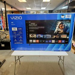 VIZIO 70 INCH UHD TV'S IN STOCK AIR PLY VOICE SEARCH BLUETOOTH MANY AVAIL W/WARRANTY - PAYMENT OPTIONS