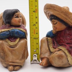Decorative Mexican Boy And Girl Figurines 