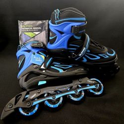 NEW 2PM Sports Adjustable Size RollerBlades w/light up wheels 