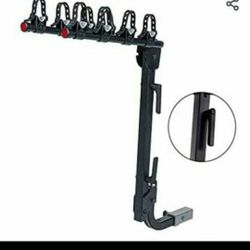 hitch bike rack; Quick Release Handle, Double Folding, Smart Tilting