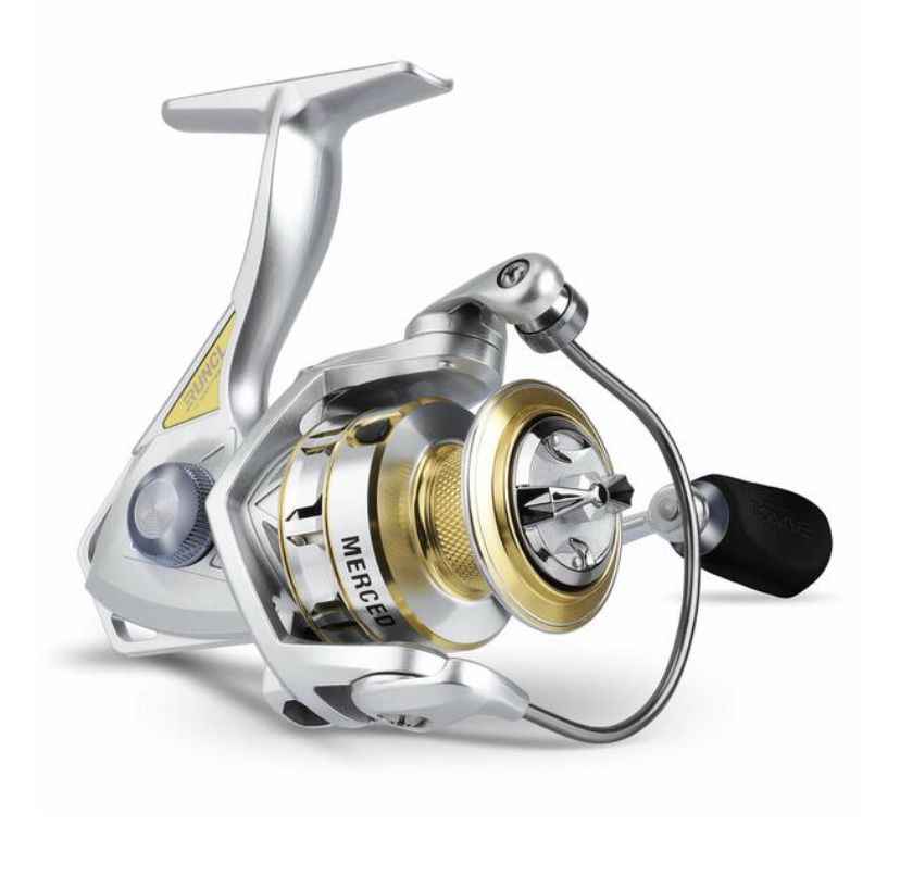 RUNCL Spinning Fishing Reel Merced 4000, Spinning Reel - 10+1 HPCR Ball Bearings, Entire Sealed Drag System, CNC Line Management, Smooth Operation, Br