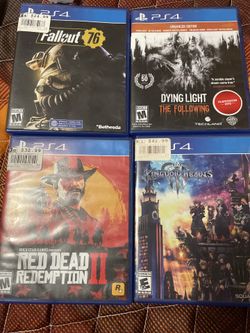 4 PS4 games for sale