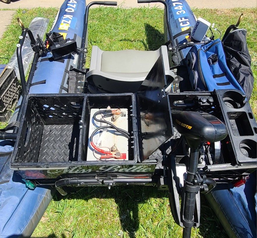 Colorado XTS Pontoon Boat Trolling Motor 2 Batteries and More for Sale