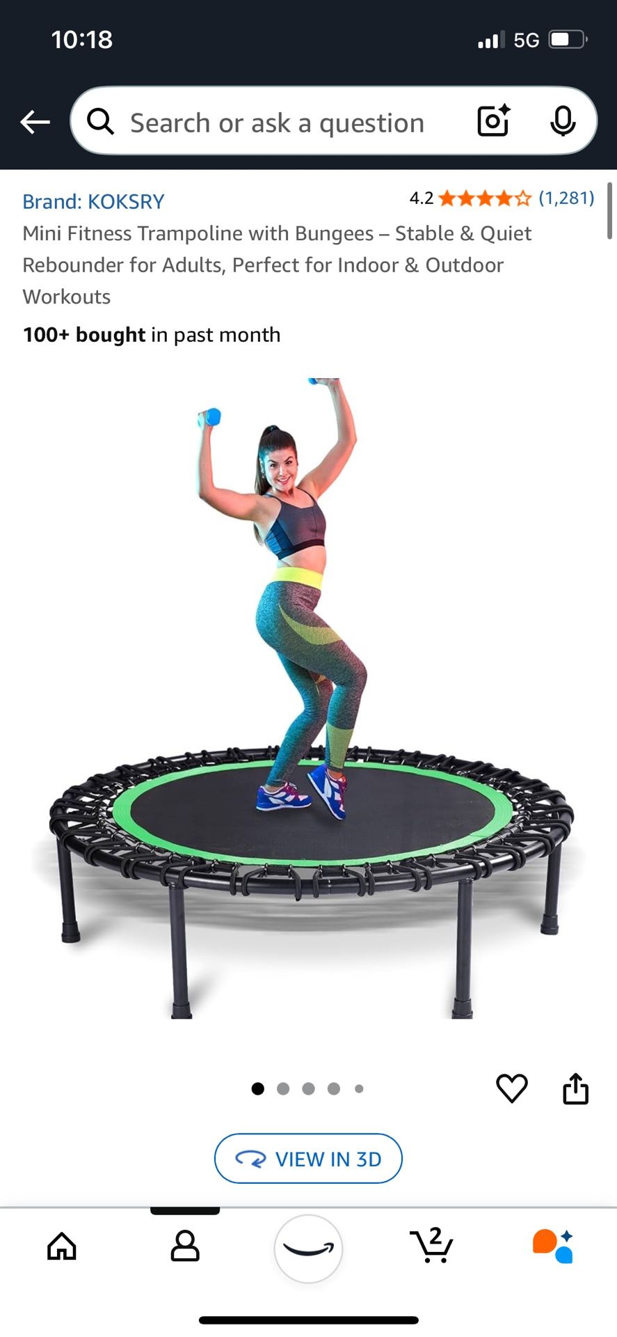Mini Fitness Trampoline