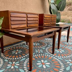 Nightstands End Tables Side Tables American of Martinsville MCM Mid-Century Modern Vintage Walnut