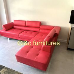 Couch Sectional Sofa New In The Box Same Day Delivery. Red White Black Gray