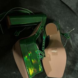 Green Holographic Heels (more Items On Page)