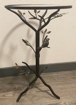 Sturdy metal side table