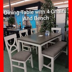 🥰6pcs Dining Table Set 