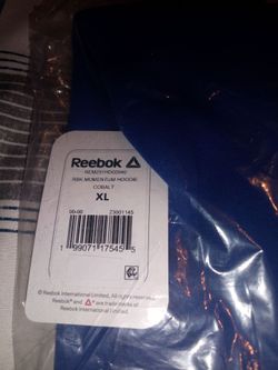 Men's XL Reebok Hoodie-Colbalt Blue-NWT