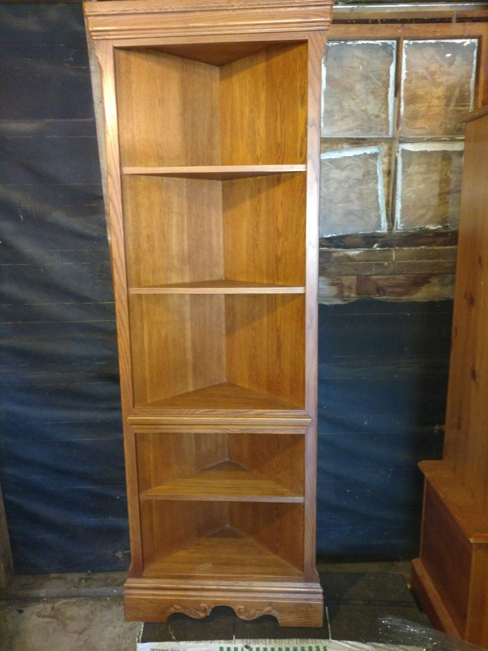 Three piece book shelf unit