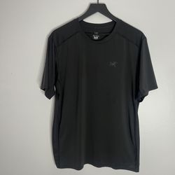 Arcteryx Cormac Crew Short Sleeve Performance Shirt Mens Large Black