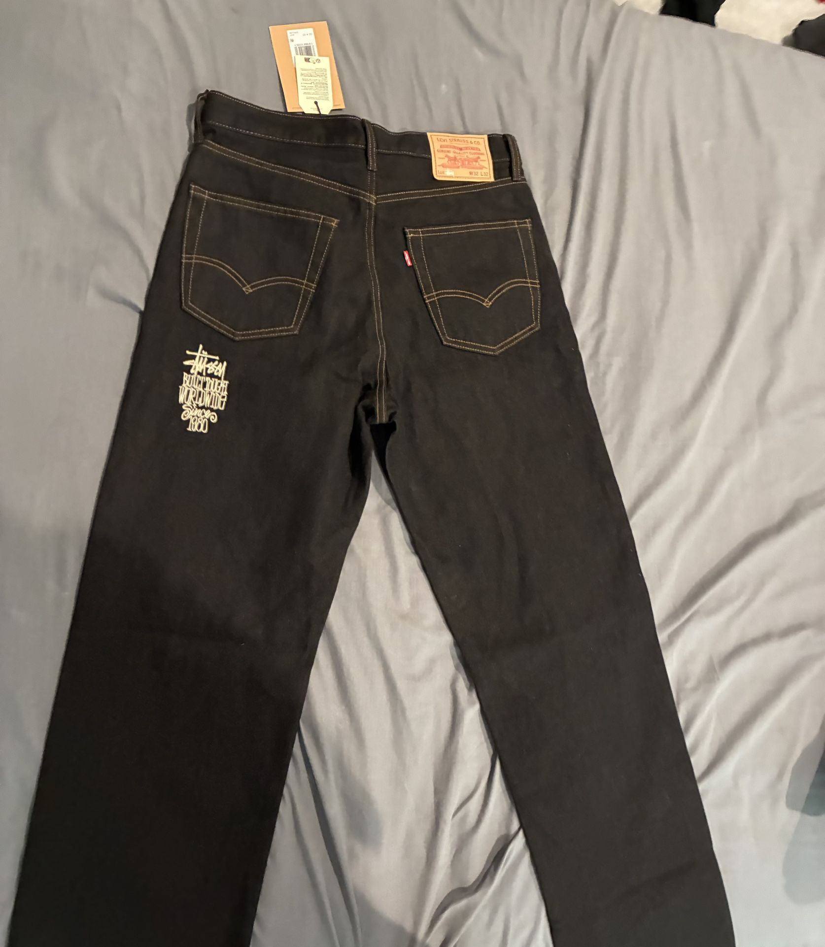 Stussy X Wrangler Jeans CHECK DESC