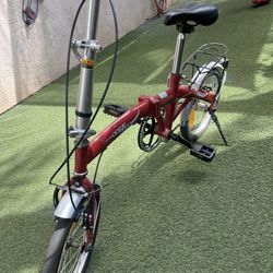 foldable Red Bicycle