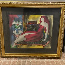 Linda Le Kinff Limited Edition Serigraph “Kim” - Framed, Numbered 208/350