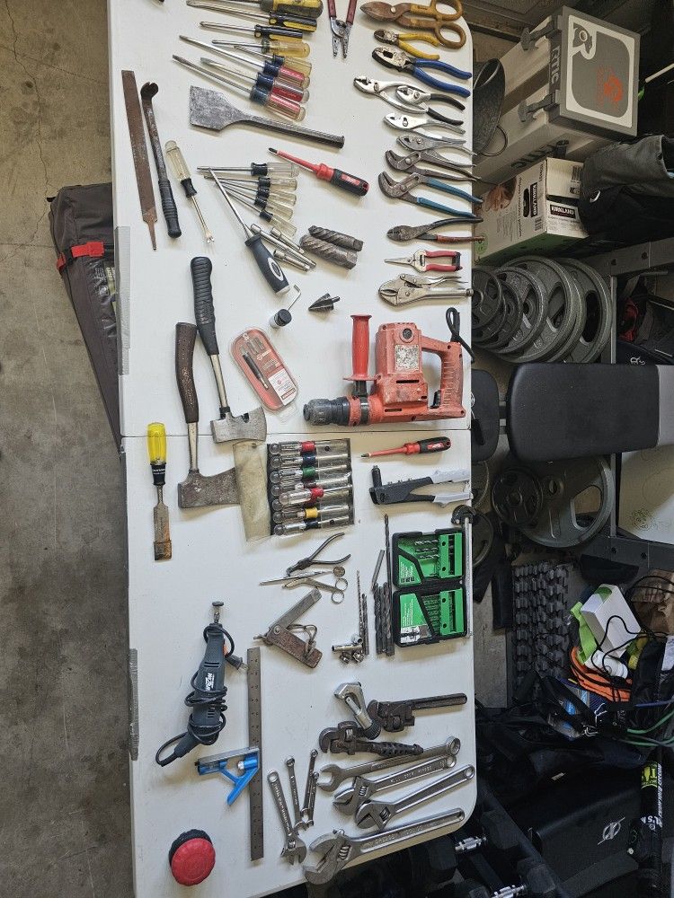 Hand Tools, Wrenches, Power Tools, Etc.