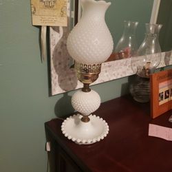 Vintage Electric Glass Milk Lamp
