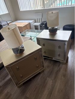 Night stands with lamp