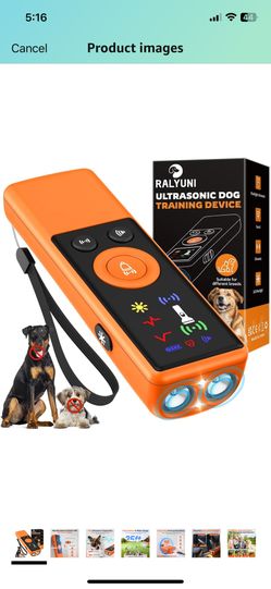 Ultrasonic Dog Bark Deterrent Device, Anti-Barking Control Device with LCD Screen & 3 Modes, Dog Training Tools to Stop Bad Behaviors, Safe Trainer Up