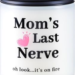 Gifts for Mom from Daughter Son - Birthday Gifts Mothers Day Christmas Thanksgiving Gifts Ideas for Mom, Mom's Last Nerve Lavender Scented Candles Gif
