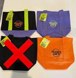 Trader Joe's Trick or Treat Canvas Tote Bags , cash only!